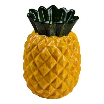 Wazon dekoracyjny Novita Balestrate ceramiczny na kwiaty ananas 19 cm