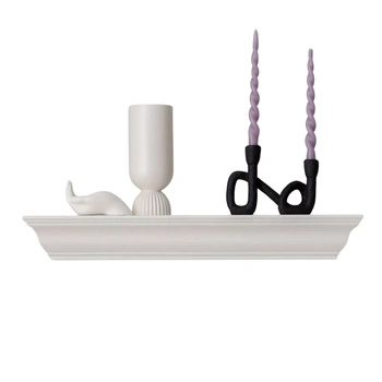 Półka ścienna Ellos Home dekoracyjna biała z płyty MDF 76 cm