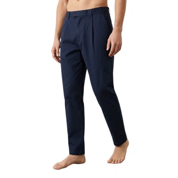Spodnie męskie Zara chinosy materiałowe klasyczne granatowe r. L