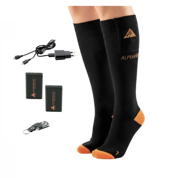 Skarpety podgrzewane damskie Alpenheat FireSocks zimowe narciarskie czarne