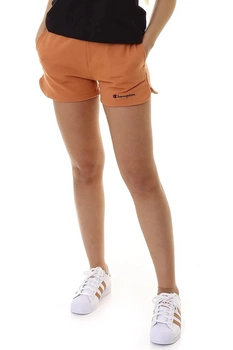 Spodenki Champion Regular High Waist damskie krótkie sportowe pomarańczowe