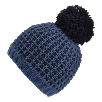 Czapka damska Regatta Dalary zimowa z pomponem granatowa