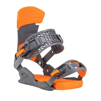 Wiązania snowboardowe Drake Fifty unisex szaro-pomarańczowe r. M