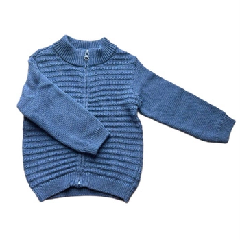 Sweter dziecięcy Chicco kardigan zasuwany niebieski