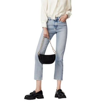 Spodnie damskie Zara jeansowe slim fit nogawka 7/8