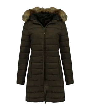 Kurtka damska Geographical Norway Clara zimowa długa khaki