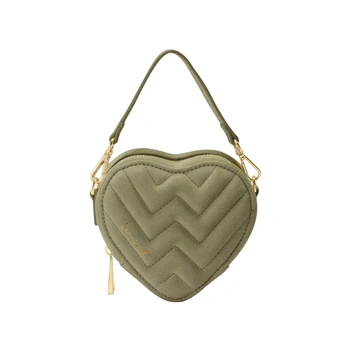 Torebka damska Weat Mini Heart serce mała oliwkowa