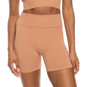Spodenki damskie Roxy Chill Out Seamless Biker kolarki brązowe