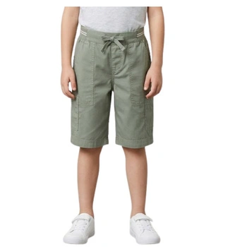 Spodenki chłopięce LACOSTE khaki bojówki cargo r. 128