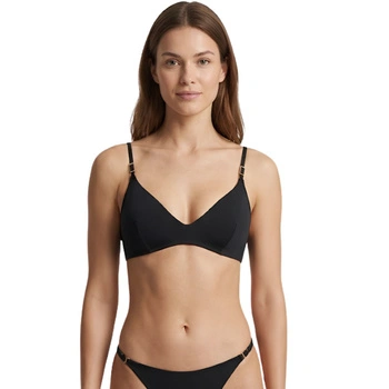 Góra od stroju Calvin Klein biustonosz bikini czarny r. L