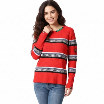 Sweter damski Desigual Calcuta czerwony