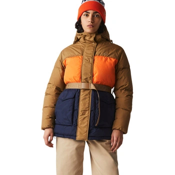 Kurtka damska Lacoste zimowa puchowa pikowana wielokolorowa r. XS