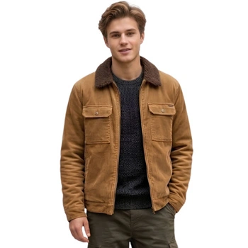 Kurtka chłopięca Billabong Barlow Sherpa Cord przejściowa brązowa r. XS 170 cm