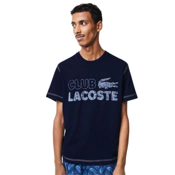 Koszulka męska Lacoste Club bawełna organiczna granatowa r. XS