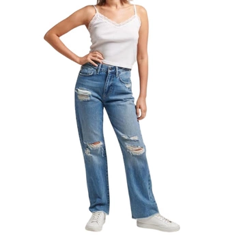 Spodnie damskie Superdry High Rise Straight jeansowe proste