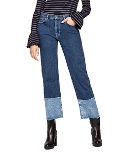 Spodnie Pepe Jeans Grace jeansy 7/8 szerokie