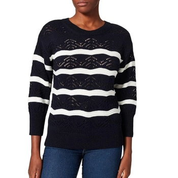 Sweter damski Naf Naf Marina granatowy klasyczny