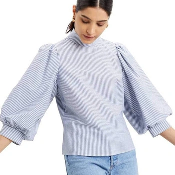 Bluzka damska Levi's Posey niebieska z szerokimi rękawami