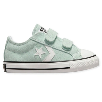 Buty trampki dziecięce Converse Star Player 76 na rzepy zamszowe miętowe