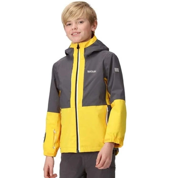 Kurtka chłopięca Regatta Hydrate VIII 3w1 wodoodporna z latarką żółta