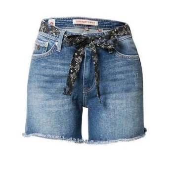 Spodenki damskie Superdry Vintage Mid Rise Slim szorty jeansowe