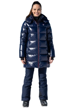 Kurtka narciarska damska Fila Sakura granatowa długa