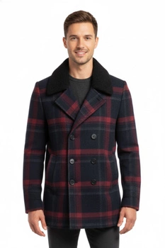 Płaszcz męski Giorgio di Mare zimowy granatowy