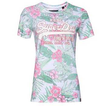Koszulka damska Superdry Vintage Logo Tropical t-shirt z nadrukiem