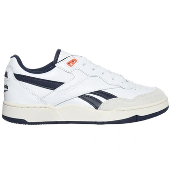 Buty męskie Reebok BB4000 II sneakersy skórzane biało granatowe