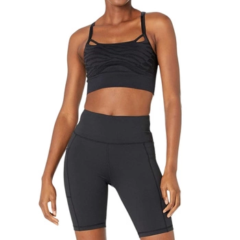 Top damski Adidas by Stella McCartney Seamless Yoga biustonosz sportowy czarny r. XS