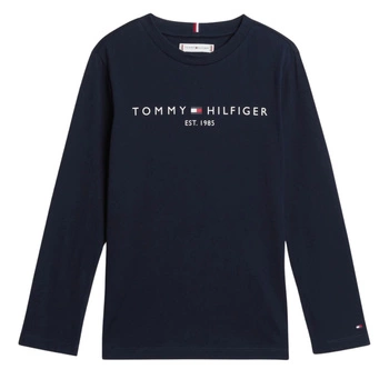 Koszulka dziecięca Tommy Hilfiger granatowa z logotypem
