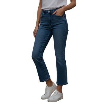 Spodnie damskie Pepe Jeans Regent Kick Flare Crop High Waist jeansowe r. W28