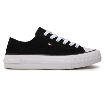 Buty dziecięce Tommy Hilfiger Low Cut Lace-Up Sneaker trampki czarne r. 30