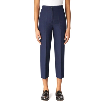 Spodnie damskie Trussardi Linen cygaretki lniane