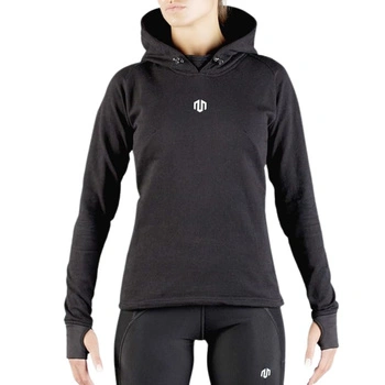 Bluza damska Morotai Comfy Performance ciepła sportowa czarna z kapturem r. XL