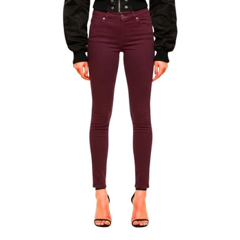 Spodnie damskie Diesel Roisin super skinny burgundowe r. W32