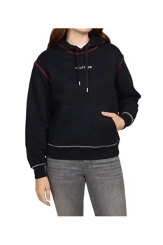 Bluza damska Tommy Hilfiger Mdrn Reg Gbl Stp kangurka klasyczna r. L