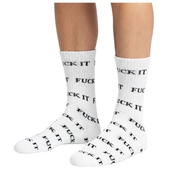 Skarpetki HUF Fuck It wysokie skarpety białe