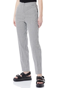Spodnie damskie Tommy Hilfiger Hailey Slim Slub Ankle w pepitkę r. XXS