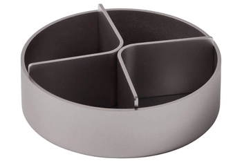 Organizer na biurko Lexon City Desk Tray aluminiowy srebrny