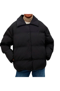 Kurtka damska Mango Saukra pikowana zimowa czarna