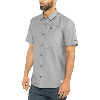 Koszula męska Schoffel Stocholm3 z krótkim rękawem szara