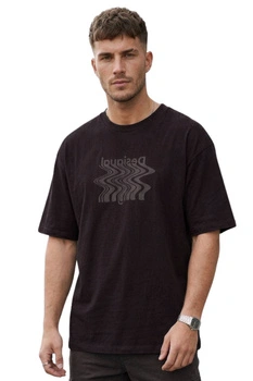 Koszulka męska Desigual Unifo czarna z logotypem