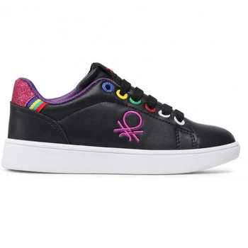 Buty dziewczęce United Colors of Benetton czarne sportowe wsuwane r. 24