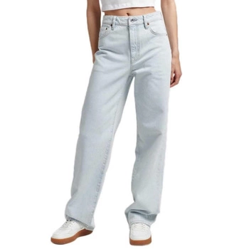 Spodnie damskie Superdry Vintage Wide jeansowe szerokie wide