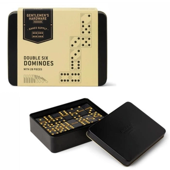 Domino Gentlemen's Hardware gra na prezent eleganckie czarno-złote