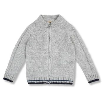 Sweter dziecięcy Chicco kardigan zasuwany szary