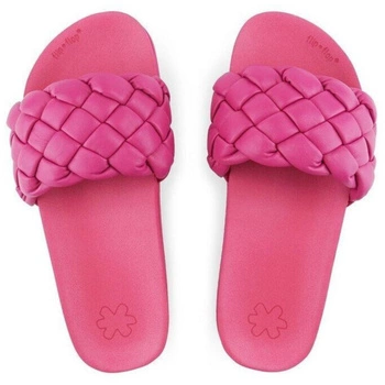 Klapki damskie Flip Flop Pool Weave różowe lekkie plecione