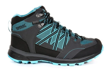 Buty damskie Regatta Samaris II Mid trekkingowe wodoodporne szaro niebieskie