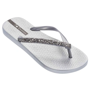 Klapki damskie Ipanema Glam Special japonki srebrne na lato r. 38